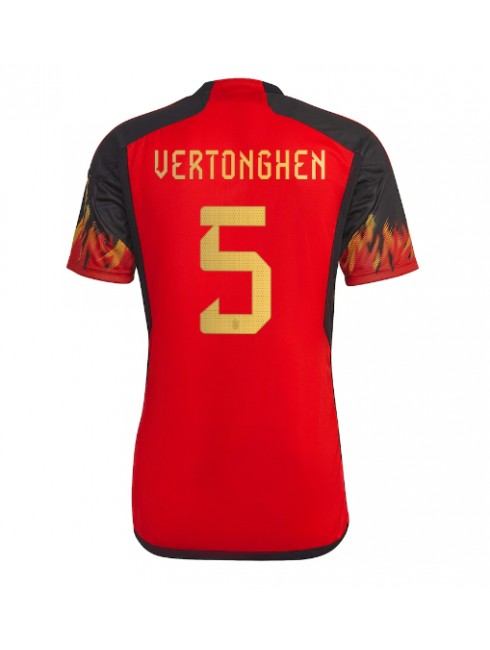 Moški Nogometna dresi replika Belgija Jan Vertonghen #5 Domači SP 2022 Kratek rokav